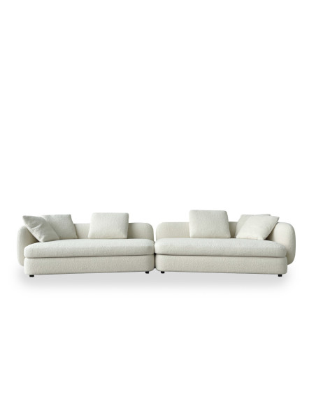 Canapé Saint-Germain en tissu blanc (Offre Expo) Poliform - 6
