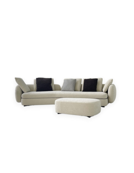 Canapé Saint-Germain Boomerang en tissu (Offre Expo) Poliform - 6