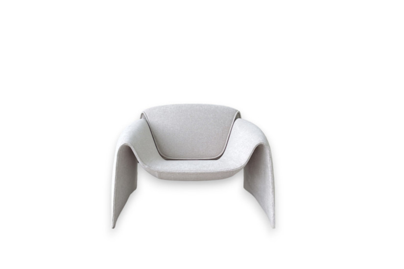 Fauteuil Le Club en tissu sable (Offre Expo) - Poliform