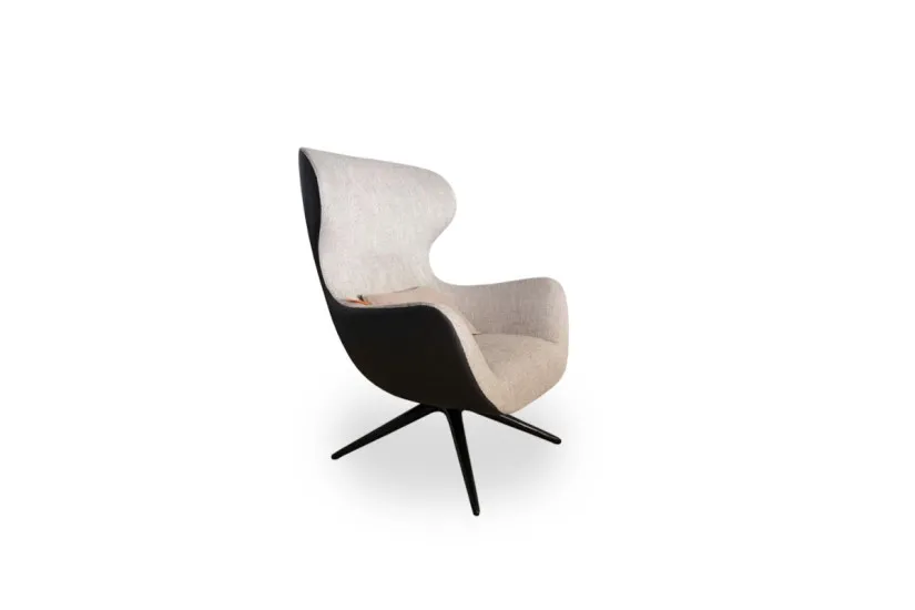 Poliform Mad Joker Fabric and Leather Armchair (Expo Offer)