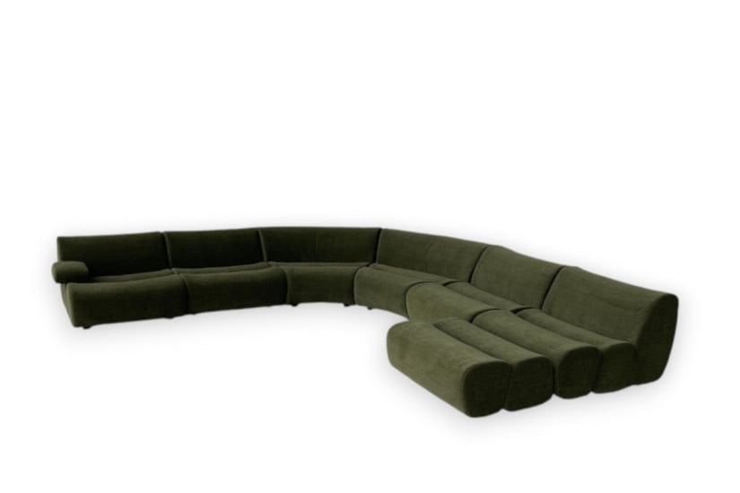 Divano Ernest in tessuto verde (Offerta Expo) Poliform - 7