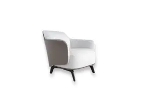 Fauteuil Kaori en tissu ivoire (Offre Expo) Poliform - 5