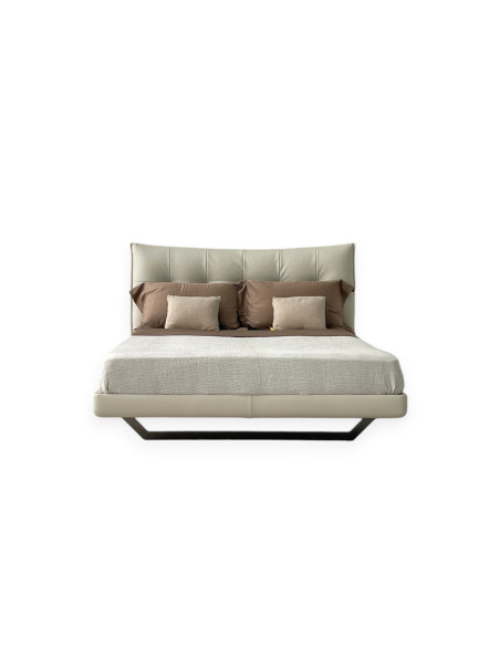 Letto Aurora Tre in pelle bianco sporco (Offerta Expo) Poltrona Frau - 9