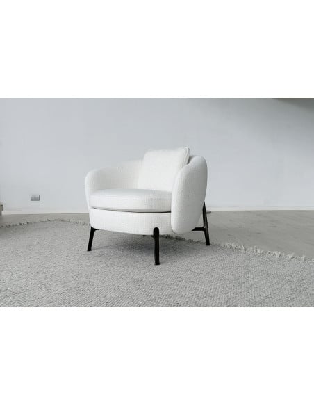 Orbis White Armchair (Expo Offer) Poliform - 1