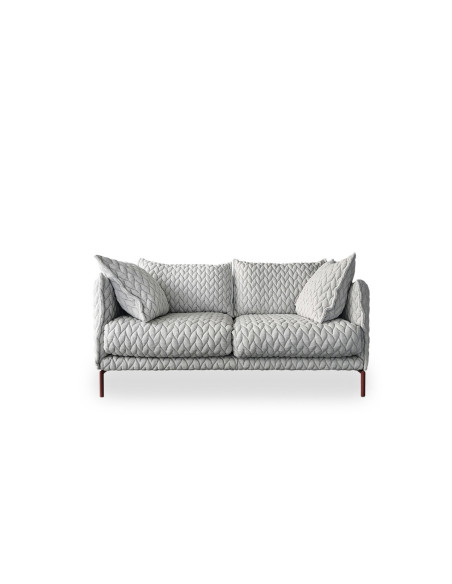 Divano 2 posti Gentry in tessuto grigio brillante (Offerta Expo) - Moroso