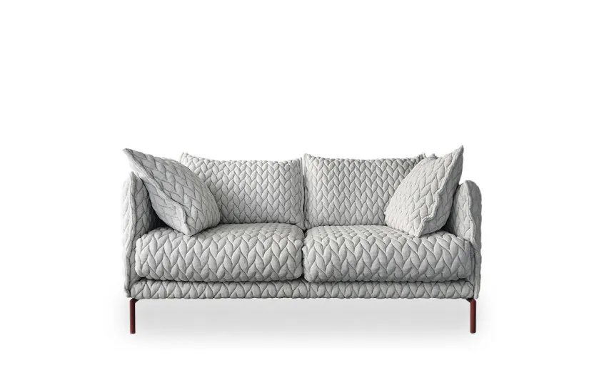 Moroso Gentry 2 Seater Bright Gray Fabric Sofa (Expo Offer) | Online Shop