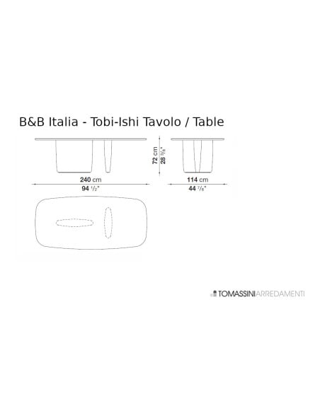 Tavolo Tobi-Ishi blu (Offerta Expo) B&B Italia - 8