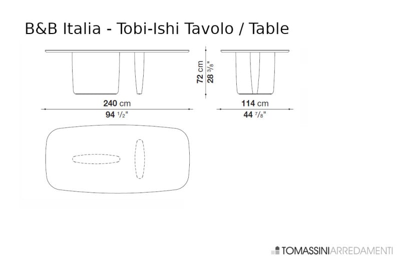 Table Tobi-Ishi bleu (Offre Expo) B&B Italia - 8