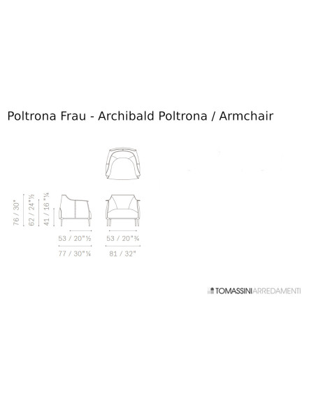 Poltrona Archibald (Offerta Expo) Poltrona Frau - 6