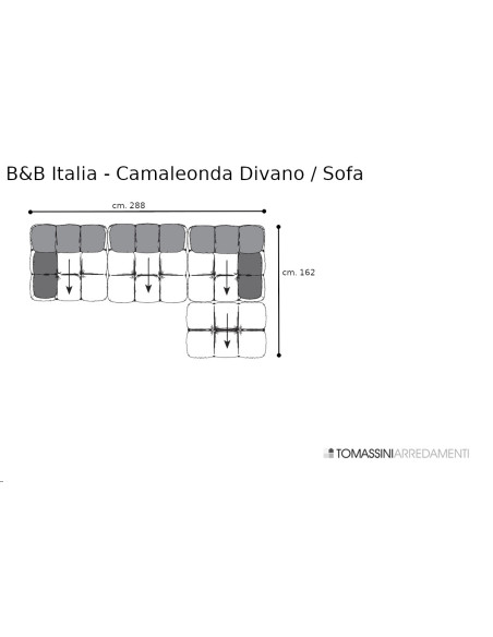 Camaleonda Brown Sofa (Expo Offer) B&B Italia - 9