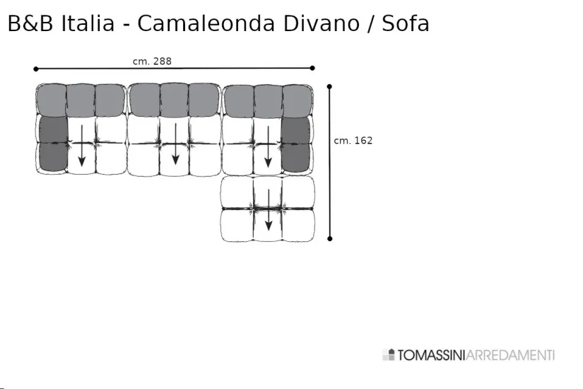 Camaleonda Brown Sofa (Expo Offer) B&B Italia - 9