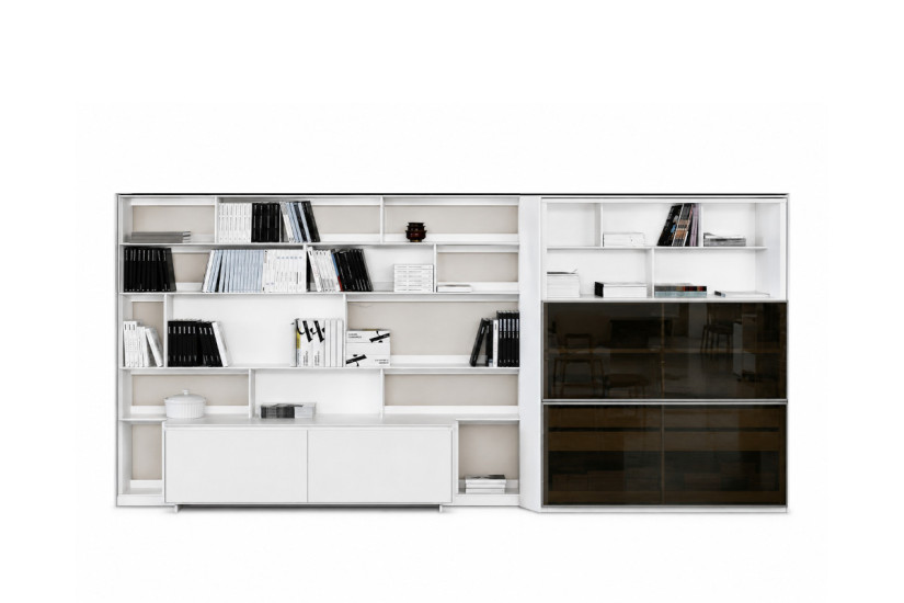 Meuble de Rangement Flat.C en laqué blanc (Offre Expo) B&B Italia - 6