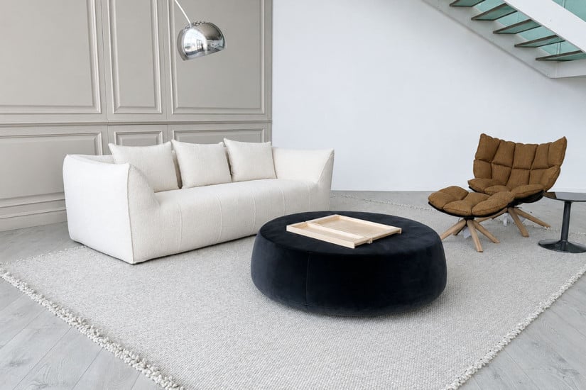 Le Bambole - Divano Granbambola in tessuto bianco B&B Italia - 4