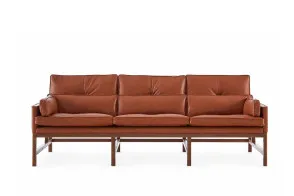 Wood Frame Lounge Sofa BassamFellows - 1