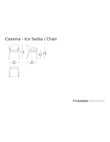 Sedia Ico bianca (Offerta Expo) Cassina - 9