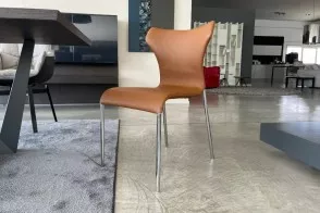 Papilio Brown Leather Chair B&B Italia - 6 2
