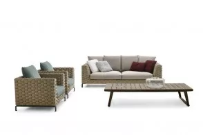 Poltrona per esterno Ray Outdoor Natural B&B Italia Outdoor - 1 2