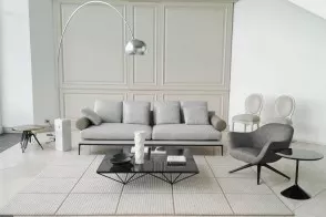 Atoll Light Grey Fabric Sofa B&B Italia - 5 2