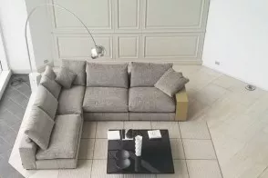 Divano Groundpiece in tessuto beige e nero (Offerta Expo) Flexform - 6 2