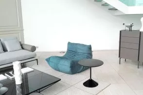 Togo Blue Armchair (Expo Offer) Ligne Roset - 6 2