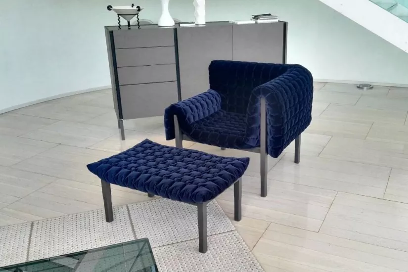 Ruché Armchair and Pouf (Expo Offer)