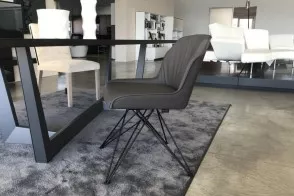 Flaminia Chair in dark gray colour (Expo Offer) Cattelan Italia - 5 2