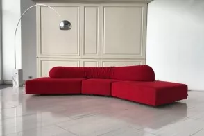 On The Rocks Red Fabric Sofa (Expo Product) Edra - 6 2
