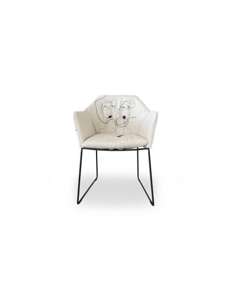 Chaise New York par Marras avec accoudoirs (Offre Expo)