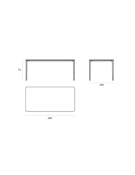 Table Slim Rectangular (Offre Expo) Sovet - 6