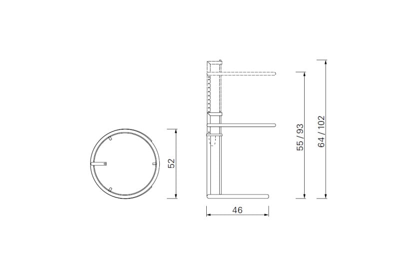 Table basse Adjustable E 1027 (Offre Expo) ClassiCon - 6