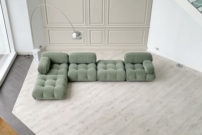 Divano Camaleonda - Tessuto verde (Offerta Expo) B&B Italia - 5