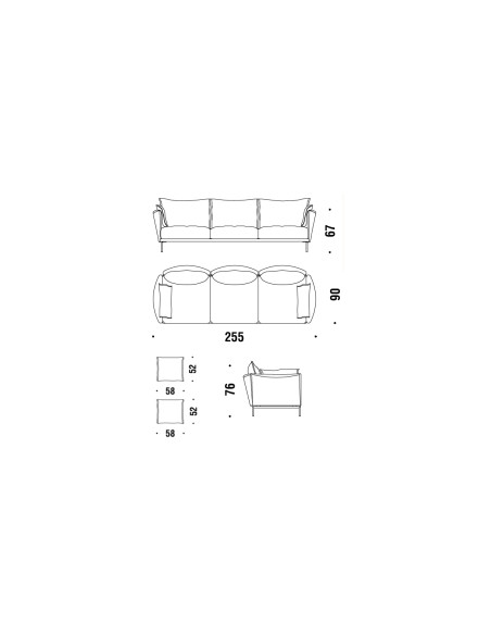Gentry 3 Seater Sofa (Expo Offer)