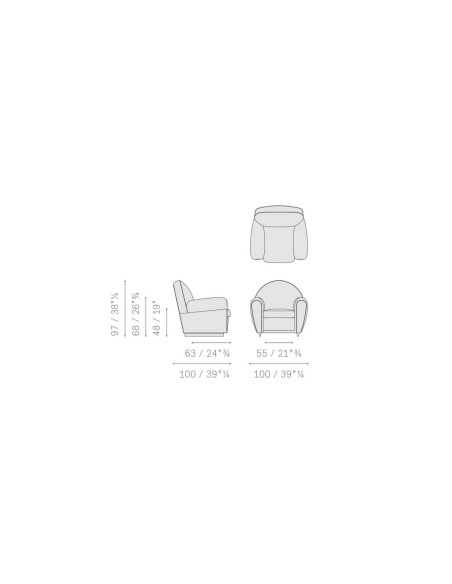 Fauteuil Vanity Fair XC (Offre Expo) Poltrona Frau - 4
