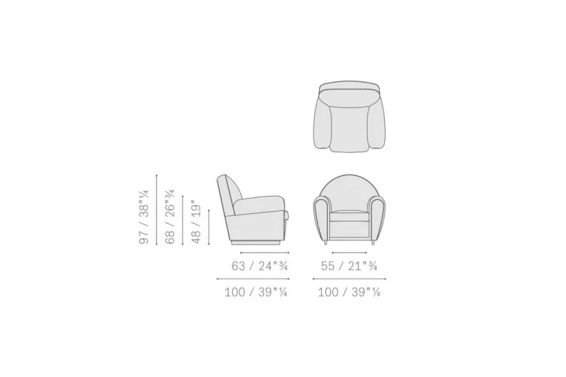 Poltrona Vanity Fair XC (Offerta Expo) Poltrona Frau - 4