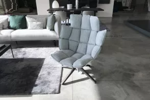 Husk Grey Fabric Armchair (Expo Offer) B&B Italia - 5 2