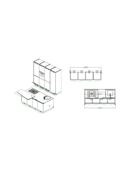Cucina Alea Silver Grey (Offerta Expo) Poliform - 9