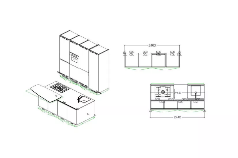 Alea Kitchen Silver Grey (Expo Offer)