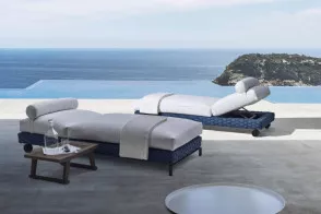 Ray Outdoor Fabric Sunbed 2