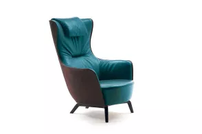Fauteuil Mamy Blue Poltrona Frau - 1