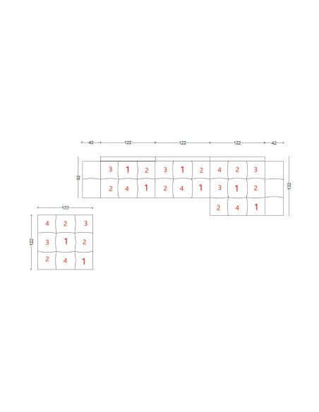 Divano Pixel Patchwork (Offerta Expo) Saba - 7