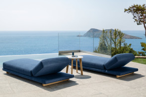 Argo Wood Outdoor Sunbed 2