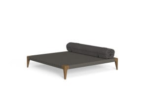 Cruise Teak Outdoor Pouf 2