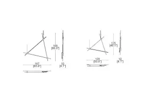 Lampada a sospensione Eitie Triangle Vertical Cassina - 1 2