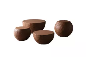Tavolino Bongo Kuoio Meridiani - 1