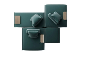 Divano Lilas Mosaïque Gallotti & Radice - 1