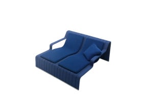 Lettino per esterno Frame Paola Lenti - 1 2