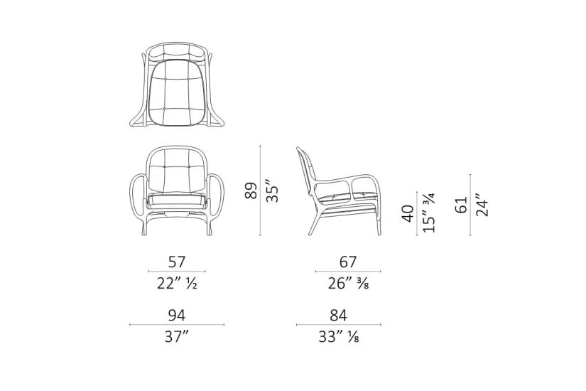 Fauteuil Twenty Two en cuir (Offre Expo) Ceccotti Collezioni - 8