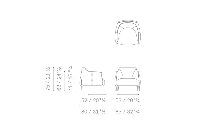 Fauteuil Archibald en tissu (Offre Expo) - 7