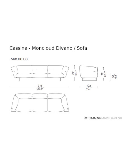Moncloud Sofa (Expo Offer) Cassina - 6