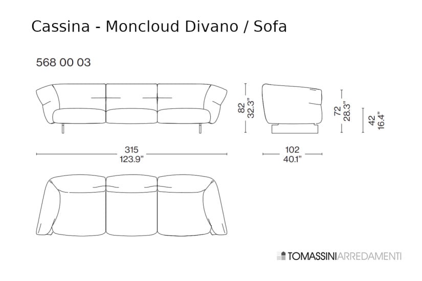 Canapé Moncloud (Offre Expo) Cassina - 6